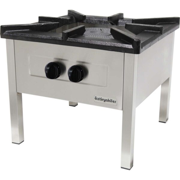 Öztiryakiler Gazlı Yer Ocağı, Çift Yanışlı, 60x60x50 cm, OYOG 6060